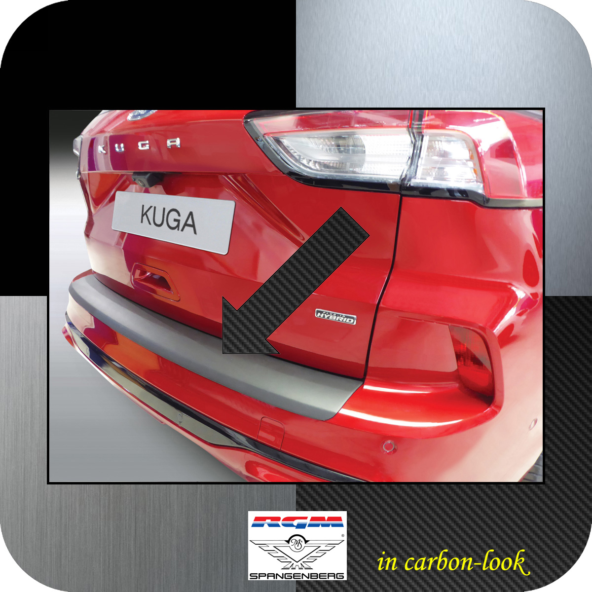 Ladekantenschutz Carbon-Look für Ford Kuga MK3 auch ST ab Baujahr 09.2019- 35913