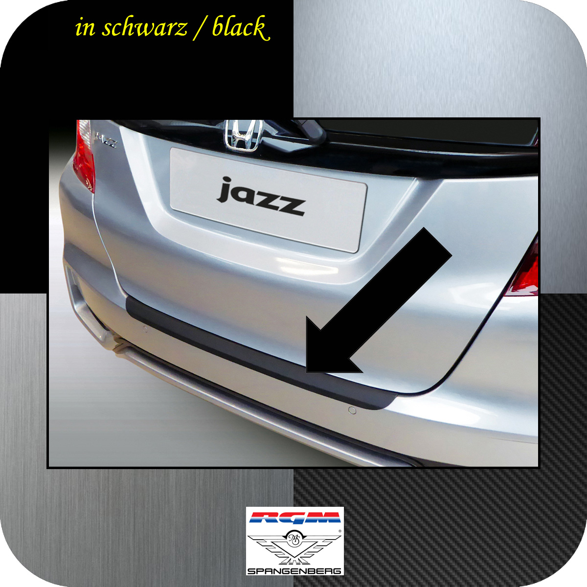 Ladekantenschutz schwarz für Honda Jazz IV GK ab facelift Bj. 09.2017- 3500191
