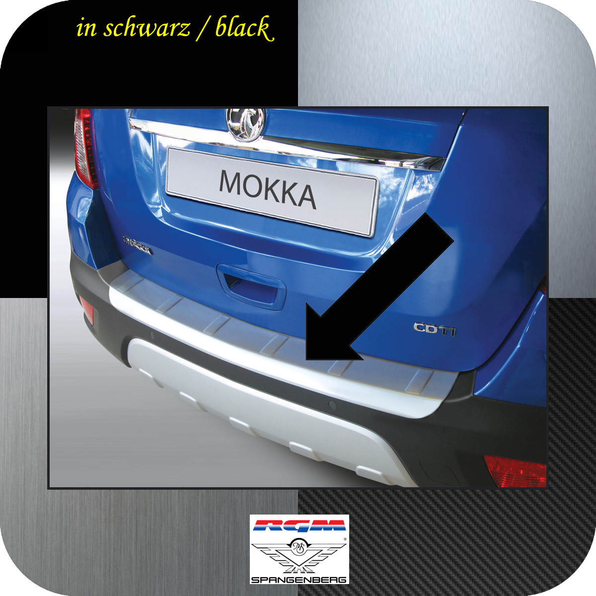 Seitenschutzleisten schwarz passend für Opel Mokka B SUV ab Baujahr  09.2020- F23 (3700023)