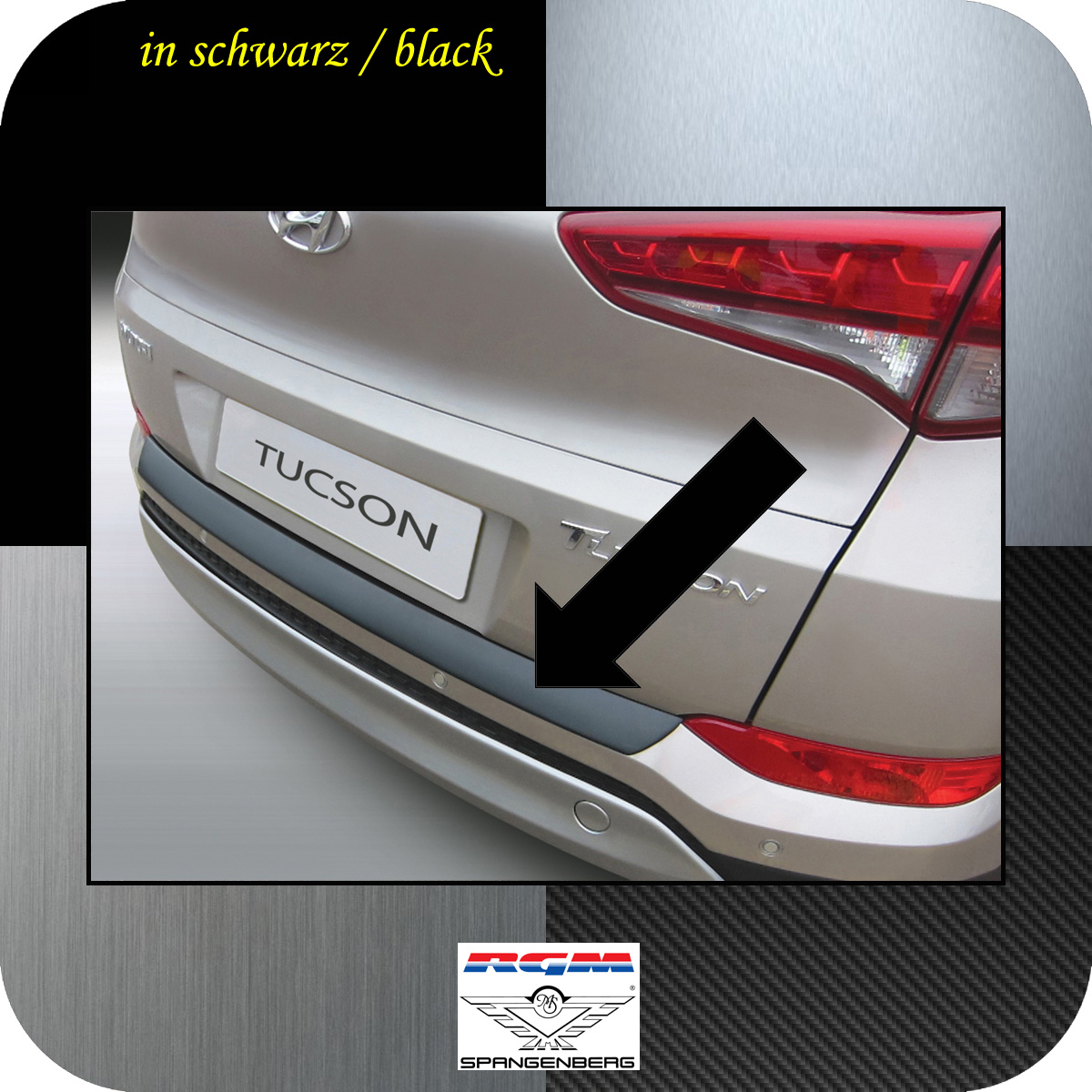 Ladekantenschutz schwarz Hyundai Tucson III SUV Kombi 2015-18 3500860