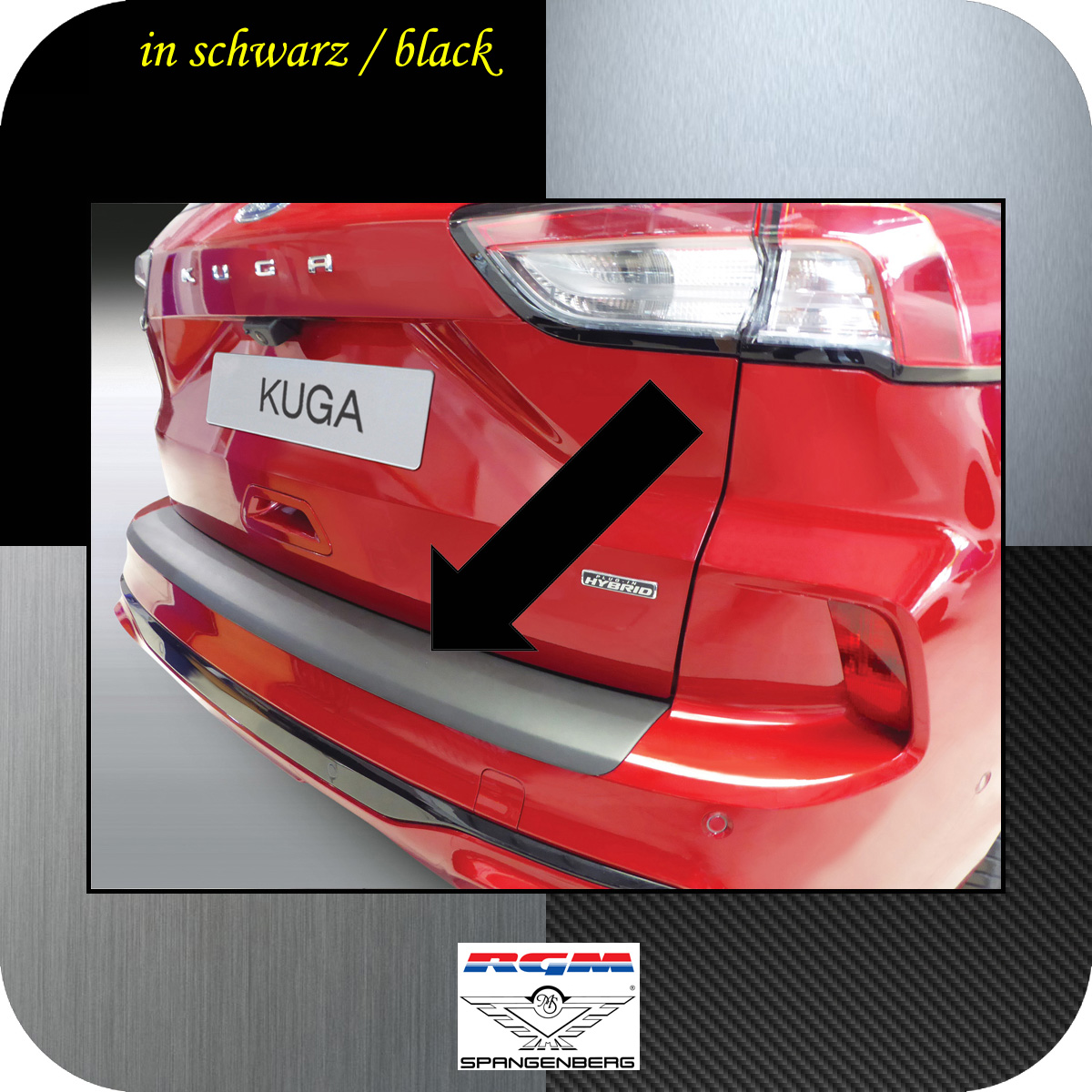 Ladekantenschutz schwarz für Ford Kuga MK3 auch ST ab Baujahr 09.2019- 3501310