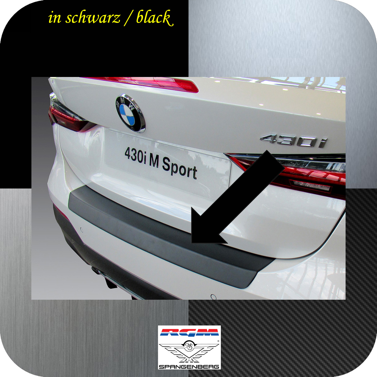 Ladekantenschutz schwarz für BMW 4er Coupe G22 nur M-Style ab 10.2020- 3501350