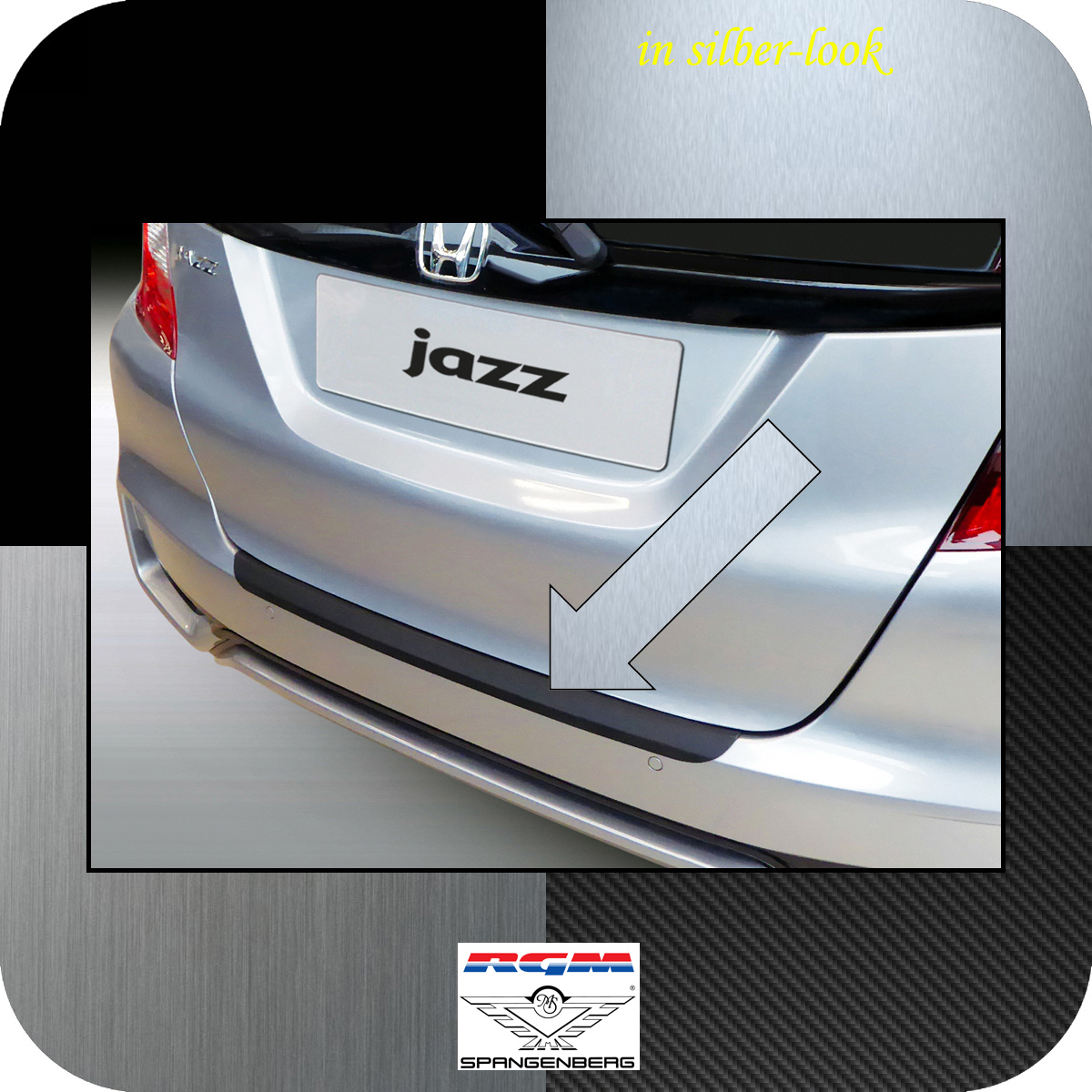 Ladekantenschutz Silber-Look für Honda Jazz IV GK ab facelift 09.2017- 3506191