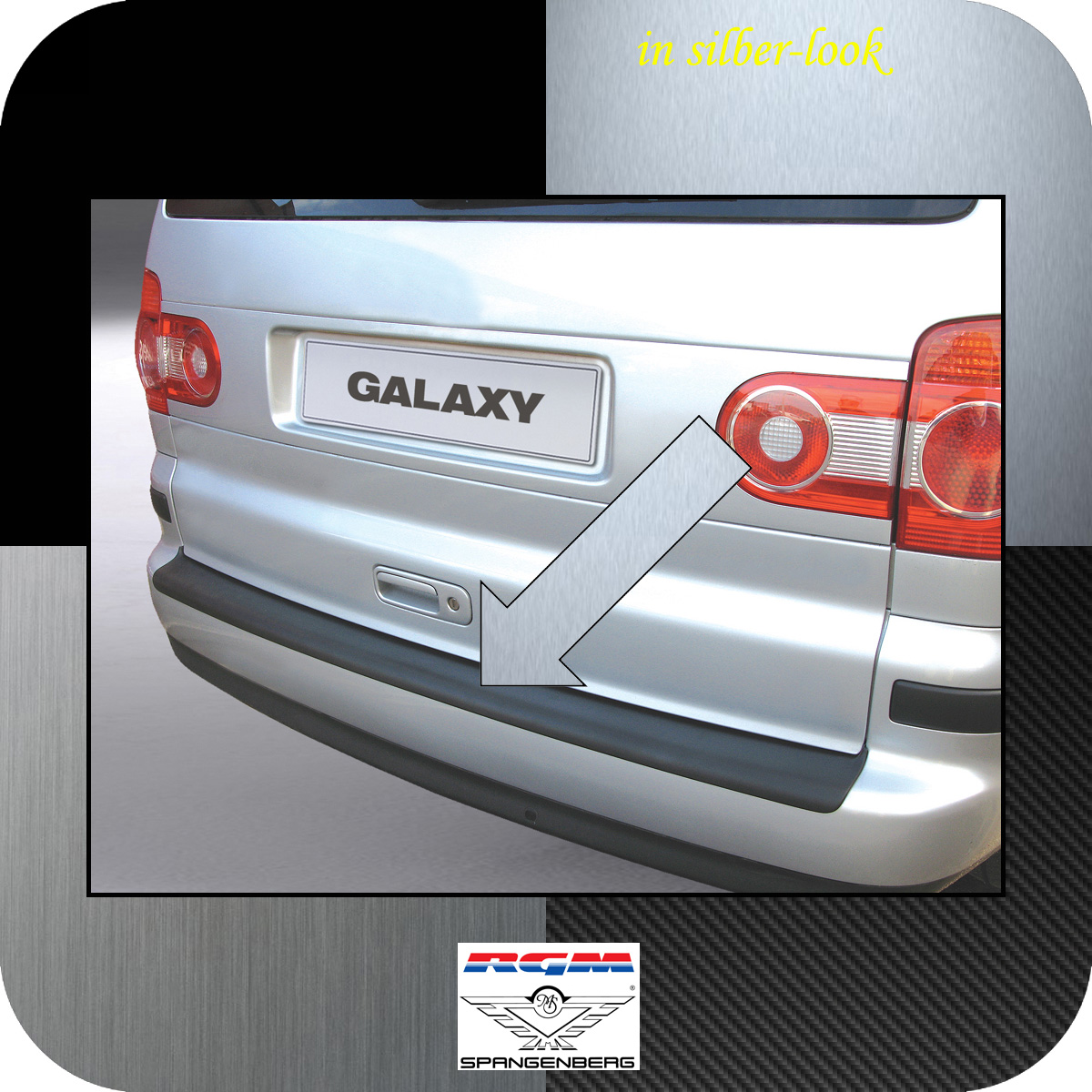 Ladekantenschutz Silber-Look Ford Galaxy I Van ab Mopf Baujahre 2000-06 3506232