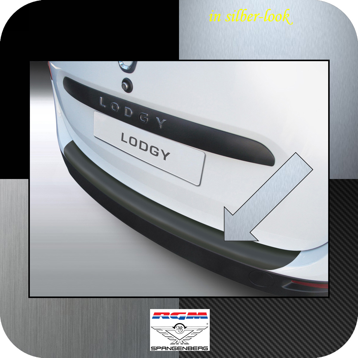 Ladekantenschutz Silber-Look Dacia Lodgy Van Kombi ab Baujahr 2012- 3506592