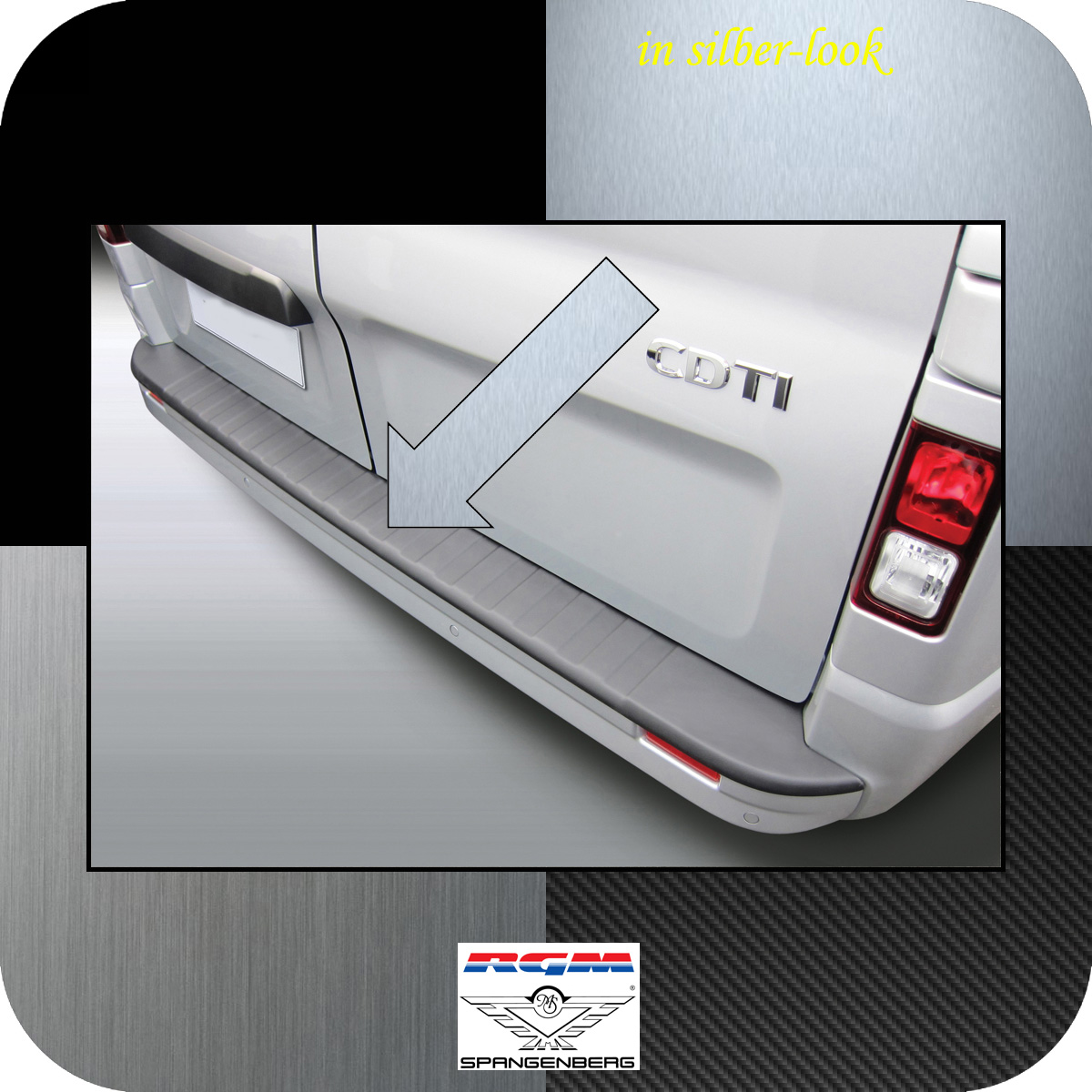 Ladekantenschutz Silber-Look Fiat Talento ab Baujahr 2015 3506770