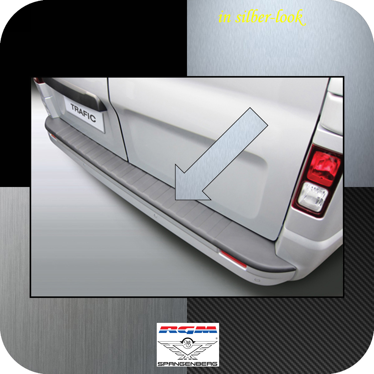 Ladekantenschutz Silber-Look Renault Trafic III ab Baujahr 2014- 3506770