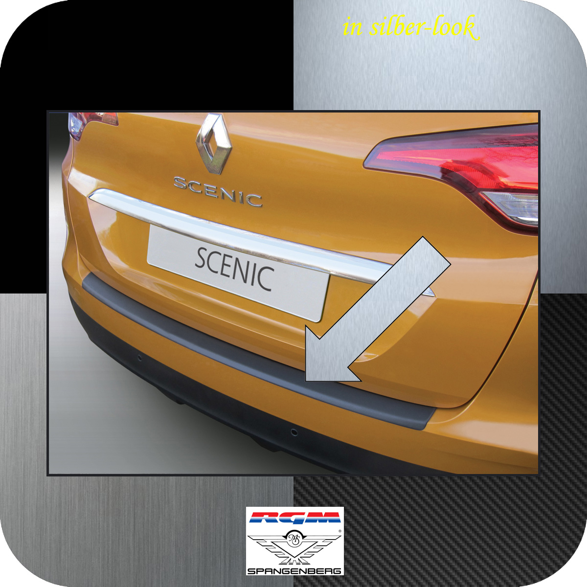 Ladekantenschutz Silber-Look Renault Scenic IV Kombi 4. Gen ab 2016- 3506809