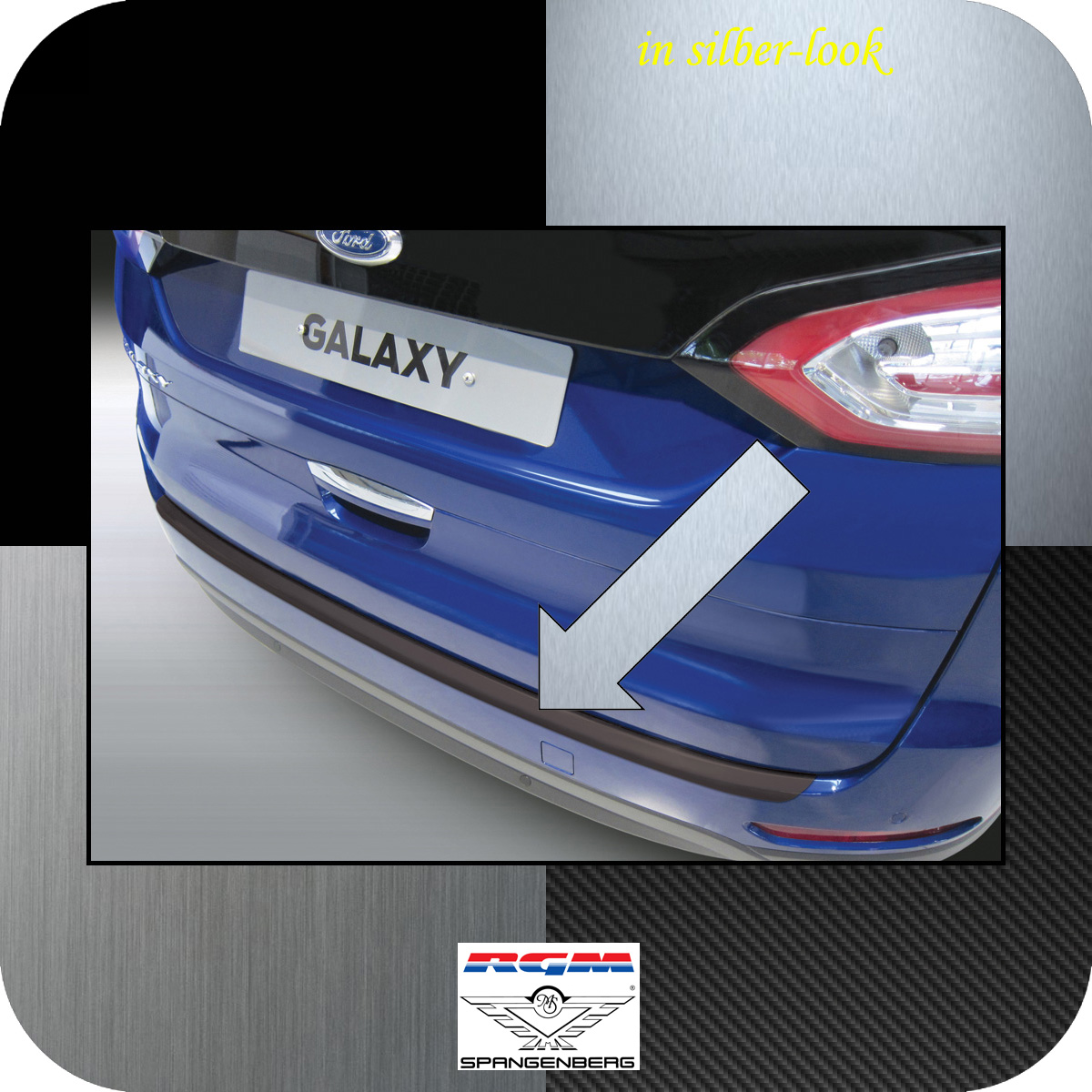 Ladekantenschutz Silber-Look Ford Galaxy ab Baujahr 2015- 3506932