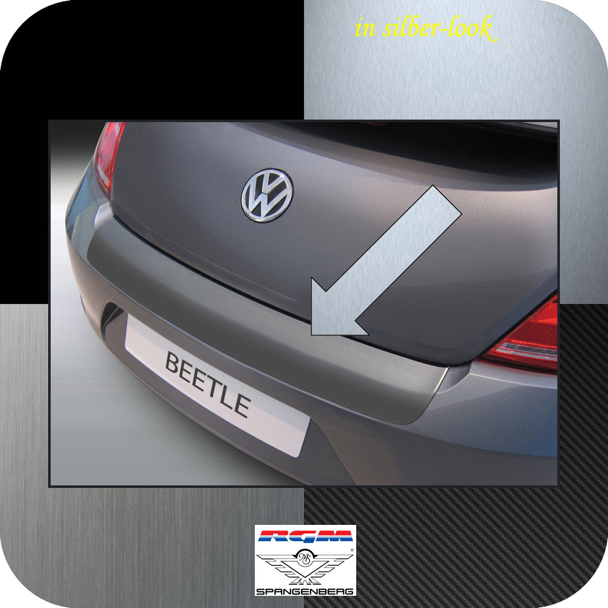 Ladekantenschutz Silber-Look Volkswagen VW Beetle ab 10.2011- 3506958