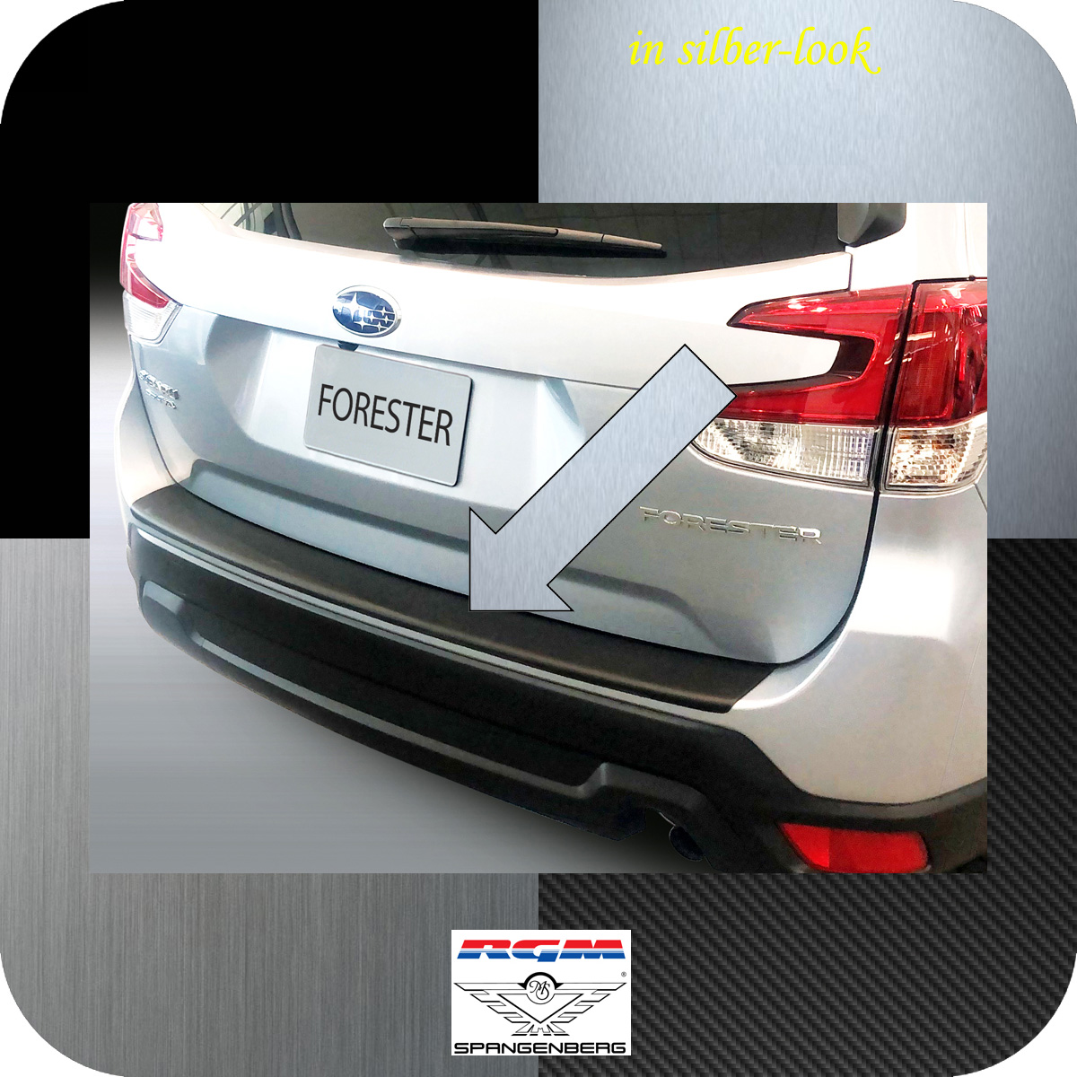 Ladekantenschutz Silber-Look für Subaru Forester V SK facelift 12.2021- 3561141